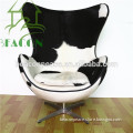 cowhide egg chair